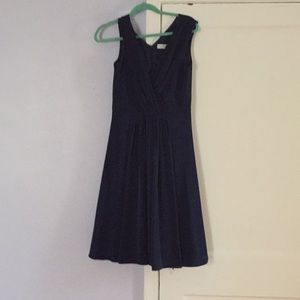 Navy silk Calvin Klein dress